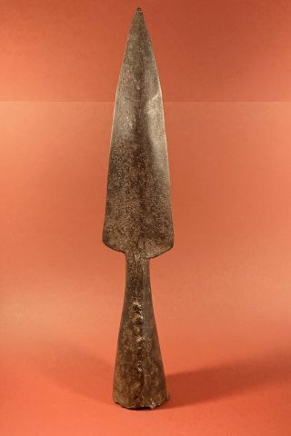 Museum Quality Very Large Ancient Viking Norse Iron Spear Head Circa 800 - 900ad
