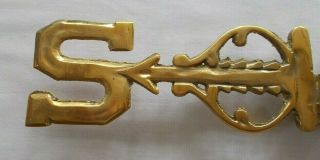 Fancy Brass Weather Vane Lightning Rod Directionals 2