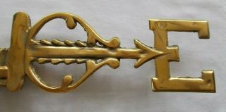 Fancy Brass Weather Vane Lightning Rod Directionals 4