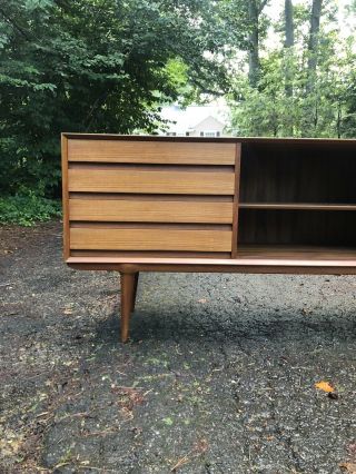 Vintage Danish Modern Teak Sideboard Credenza By Gunni Omann Denmark 3