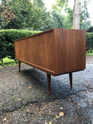 Vintage Danish Modern Teak Sideboard Credenza By Gunni Omann Denmark 6