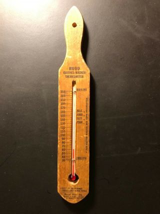 Antique Ruud Clothes Washer Thermometer " Ruud Mfg.  Co.  "