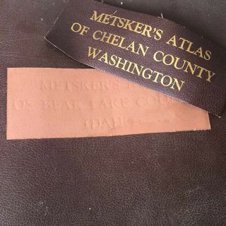 Metsker ' s Atlas Chelan County Washington WA 1942 9
