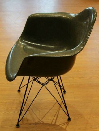 Eames by Herman Miller Fiberglass Green Shell Chair 3