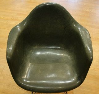 Eames by Herman Miller Fiberglass Green Shell Chair 5