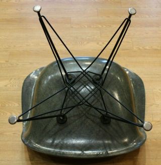 Eames by Herman Miller Fiberglass Green Shell Chair 7