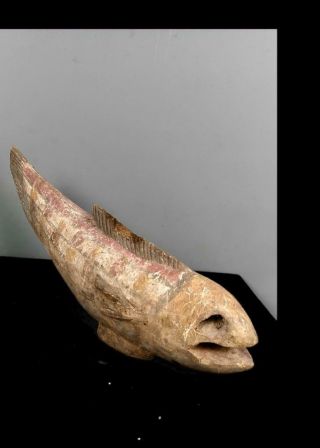 Old Tribal Bozo Fish Puppet Figure - Mali