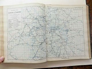 1898 Bacon Atlas British Isles Complete 109 Town Plans County Maps SCARCE 11