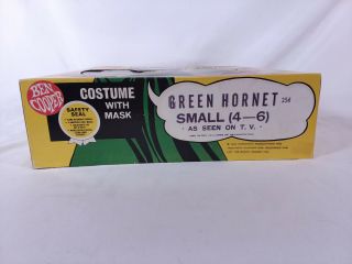 Vintage 1966 Green Hornet Ben Cooper Halloween Mask & Costume Classic TV series 8