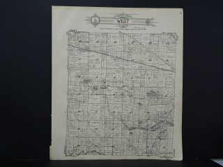 Indiana,  Map,  1922,  Marshall County,  City of Culver,  Lake Maxinkuckee J20 08 3