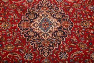 Vintage Traditional Floral Oriental Area Rug Hand - Knotted Wool RED Carpet 10x13 4