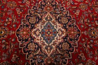 Vintage Traditional Floral Oriental Area Rug Hand - Knotted Wool RED Carpet 10x13 5