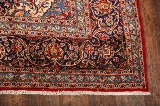 Vintage Traditional Floral Oriental Area Rug Hand - Knotted Wool RED Carpet 10x13 7