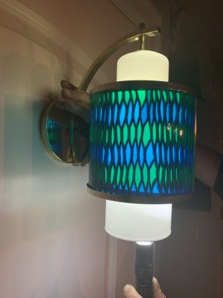 Vintage moe Honeycomb Lighting Blue Green Retro Light Sconce Pendant 3