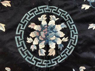 Vintage Antique Asian Chinese Fine Embroidered Silk Robe Kimono Handmade 9