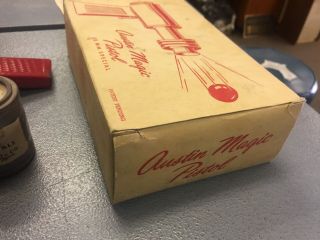 Vintage 1950’s Austin Magic Pistol Metal Space Ping Pong Ball Toy Gun & Box 9