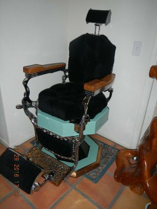 Antique Vintage Koken Barber Chair