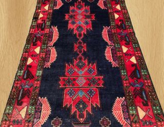 Authentic Hand Knotted Vintage Afghan Zakani Balouch Wool Area Rug 6 X 4 Ft
