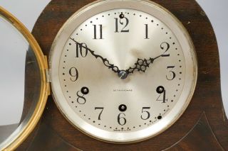 Antique Seth Thomas Westminster Chime Mahogany Mantel Clock No.  124 3