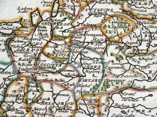 MOSCOVY,  WESTERN RUSSIA,  John Senex antique hand coloured map 1741 2