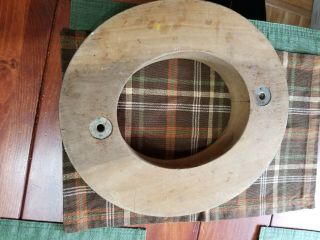Antique Millinery Wood Hat Brim Block Mold Ring Form 7 Hatmaker Tool Industrial 3