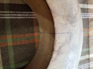 Antique Millinery Wood Hat Brim Block Mold Ring Form 7 Hatmaker Tool Industrial 8