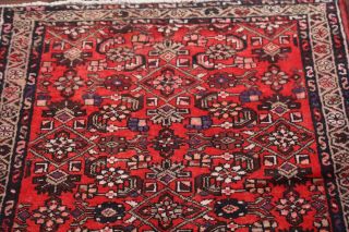 VINTAGE 13 ' LONG Runner Hamedan Persian Oriental Hand - Knotted Rug 12 ' 7 