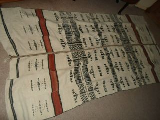 Vintage African Tribal Fulani Textile Marriage Blanket 8ft X 4ft