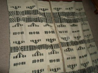 Vintage African Tribal Fulani Textile Marriage Blanket 8ft x 4ft 4