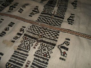 Vintage African Tribal Fulani Textile Marriage Blanket 8ft x 4ft 7