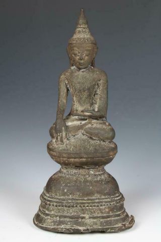 Antique Bronze Burmese Buddha