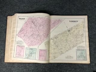 Antique 1876 Atlas Of Clinton County Ohio Lake Griffing & Stevenson 6