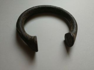 Early Authentic 18th C.  Manilla Slave Trade Bracelet - Bronze/copper Alloy
