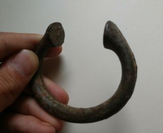 Early Authentic 18th C.  Manilla Slave Trade Bracelet - Bronze/Copper alloy 2