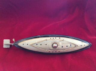 1912 BING? SUBMARINE,  8 Inches Long,  Tin Wind - UP,  Made In Germany 2