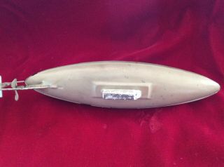 1912 BING? SUBMARINE,  8 Inches Long,  Tin Wind - UP,  Made In Germany 3