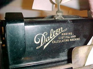 Antique Dalton Adding Listing & Calculating Machine Model 01003 D 3