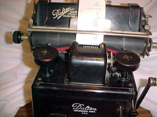 Antique Dalton Adding Listing & Calculating Machine Model 01003 D 4