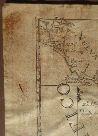 Antique 1787 California Missions Vellum Map Historical Atlas Art Serra Troncoso 5