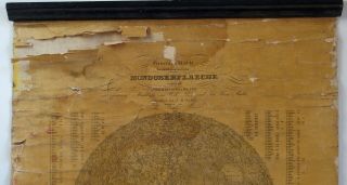 Antique 19th C map of the Moon,  Berlin,  Germany,  1837 Wilhelm Beer & Madler 5