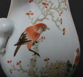 Perfect Antique Chinese Porcelain Famille - Rose Vase Xu Dasheng Mark - bird&mum 9