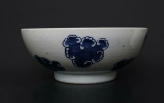 Antique Chinese Porcelain Blue and White Bowl With Dragon - 22.  5cm 8