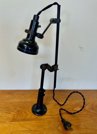 Vintage Singer Task Lamp / Anglepoise / Industrial / Articulating /