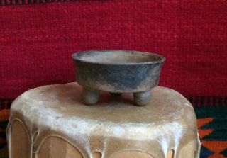 Pre - Columbian Colima Clay Pottery Tri - Pod Bowl