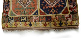 18th Century Museum Rare Antique Collector Konya Rug Turkey 4 ' x11 ' 109cmx325cm 11