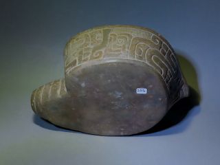 Pre Columbian sacrificial ritual shell bowl ceramic condor wTLtestReport Chavin 11