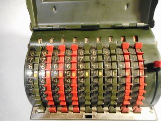 Vintage Todd Protectograph Star Adding Machine With Key. 2