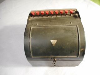 Vintage Todd Protectograph Star Adding Machine With Key. 3