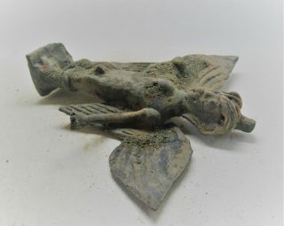 VERY RARE ANCIENT LURISTAN BRONZE IDOL WINGED FIGURE CIRCA 1000BCE 2