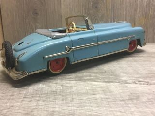 Vintage DISTLER Packard Convertible 1950s Tin Wind Up Toy Car 3 - Speed US Germany 2